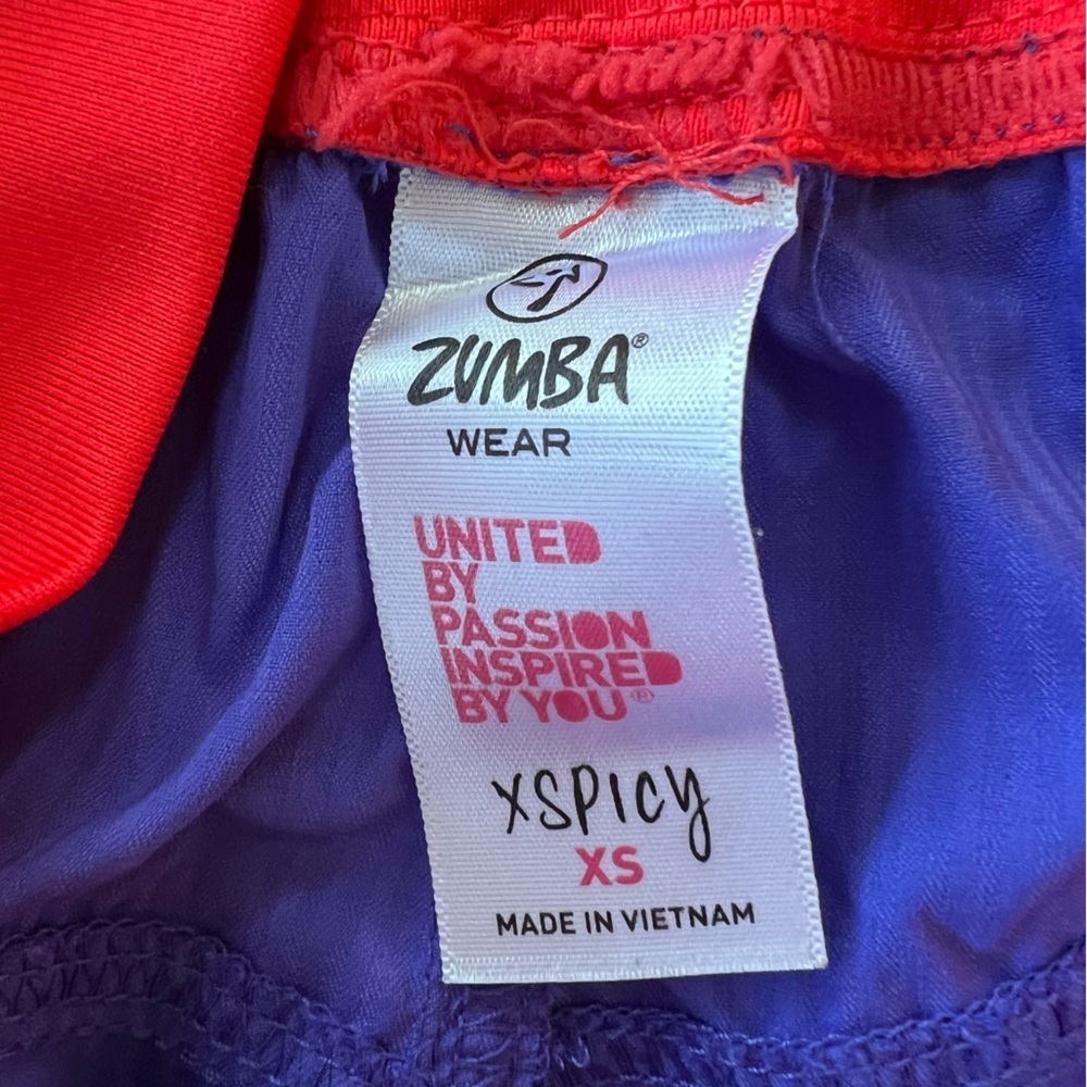Zumba Fitness Soft-N-Stretch Cargo Pants in Purple Moon/Red, XS (Extra Spicy) - Picture 9 of 12